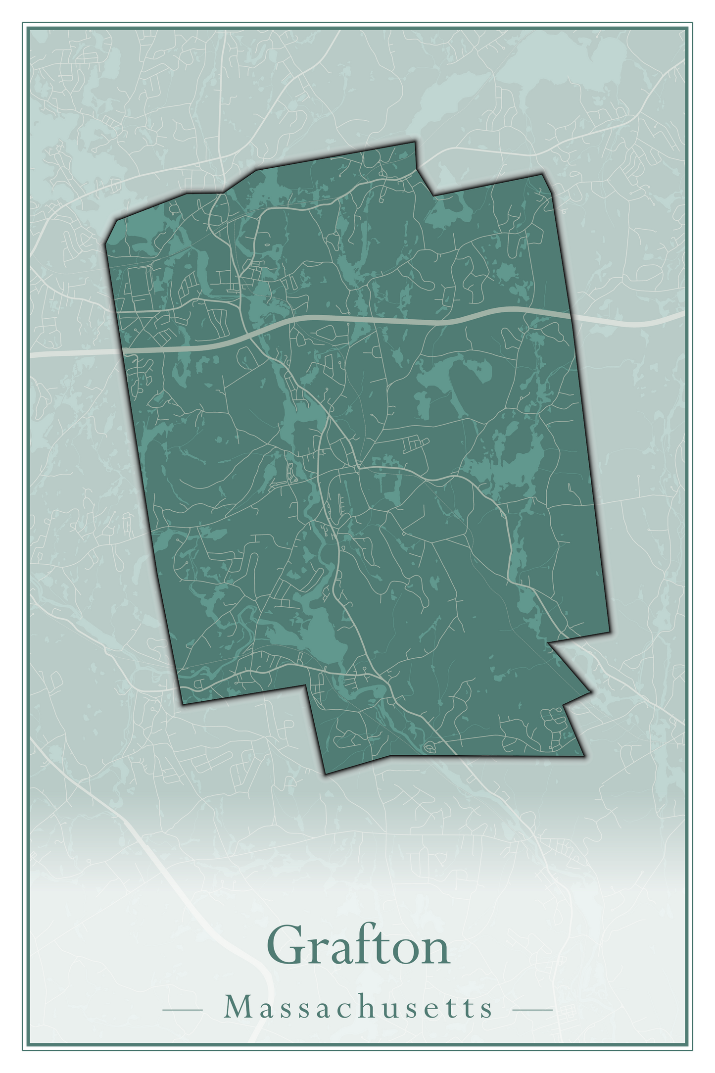 Massachusetts Towns - Street Map (Gosnold - Granville)