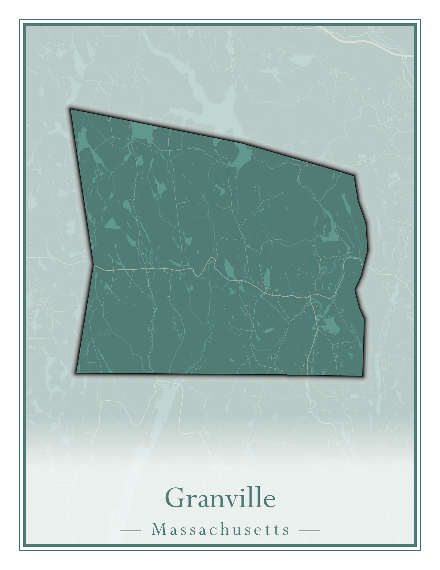 Massachusetts Towns - Street Map (Gosnold - Granville)