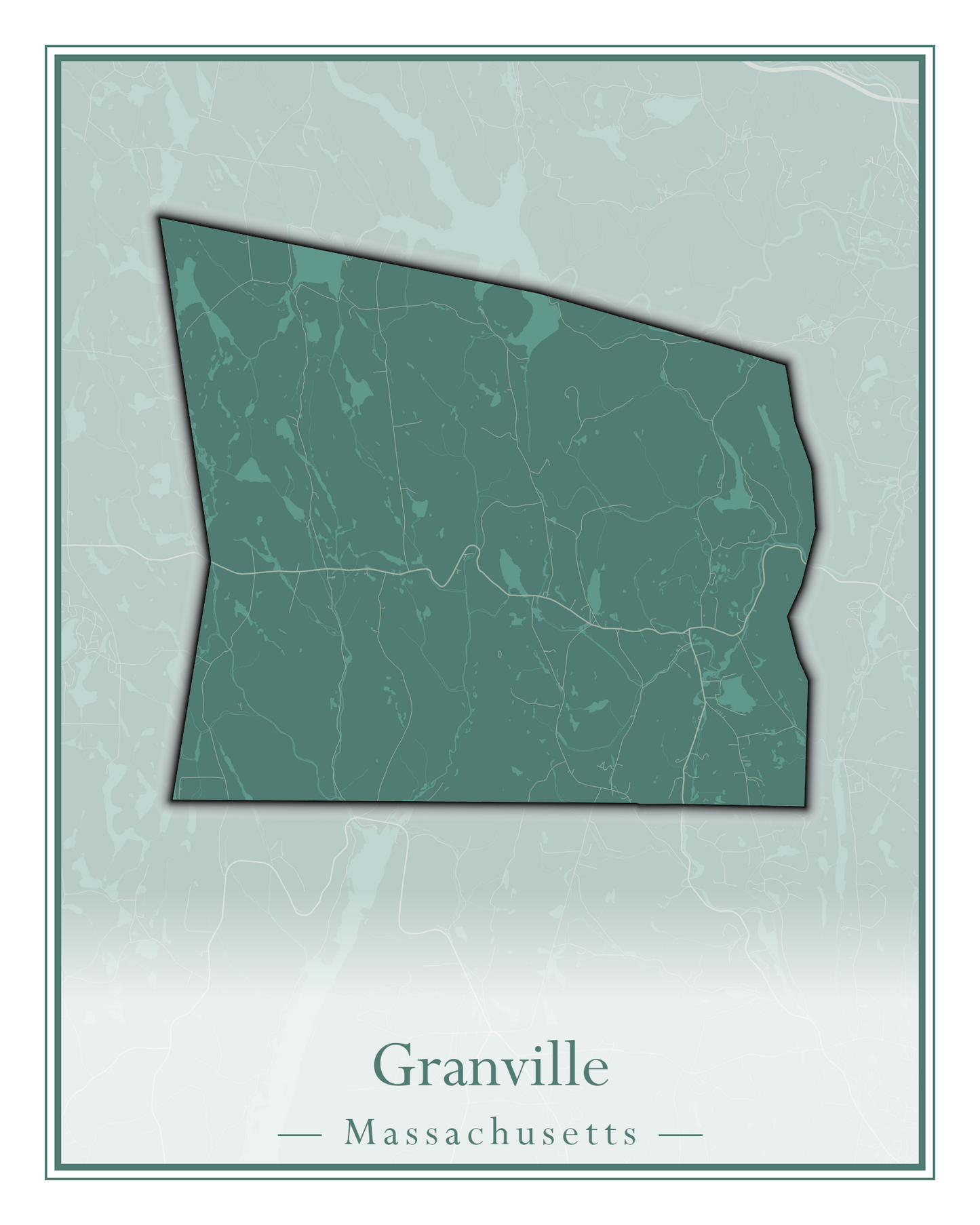 Massachusetts Towns - Street Map (Gosnold - Granville)