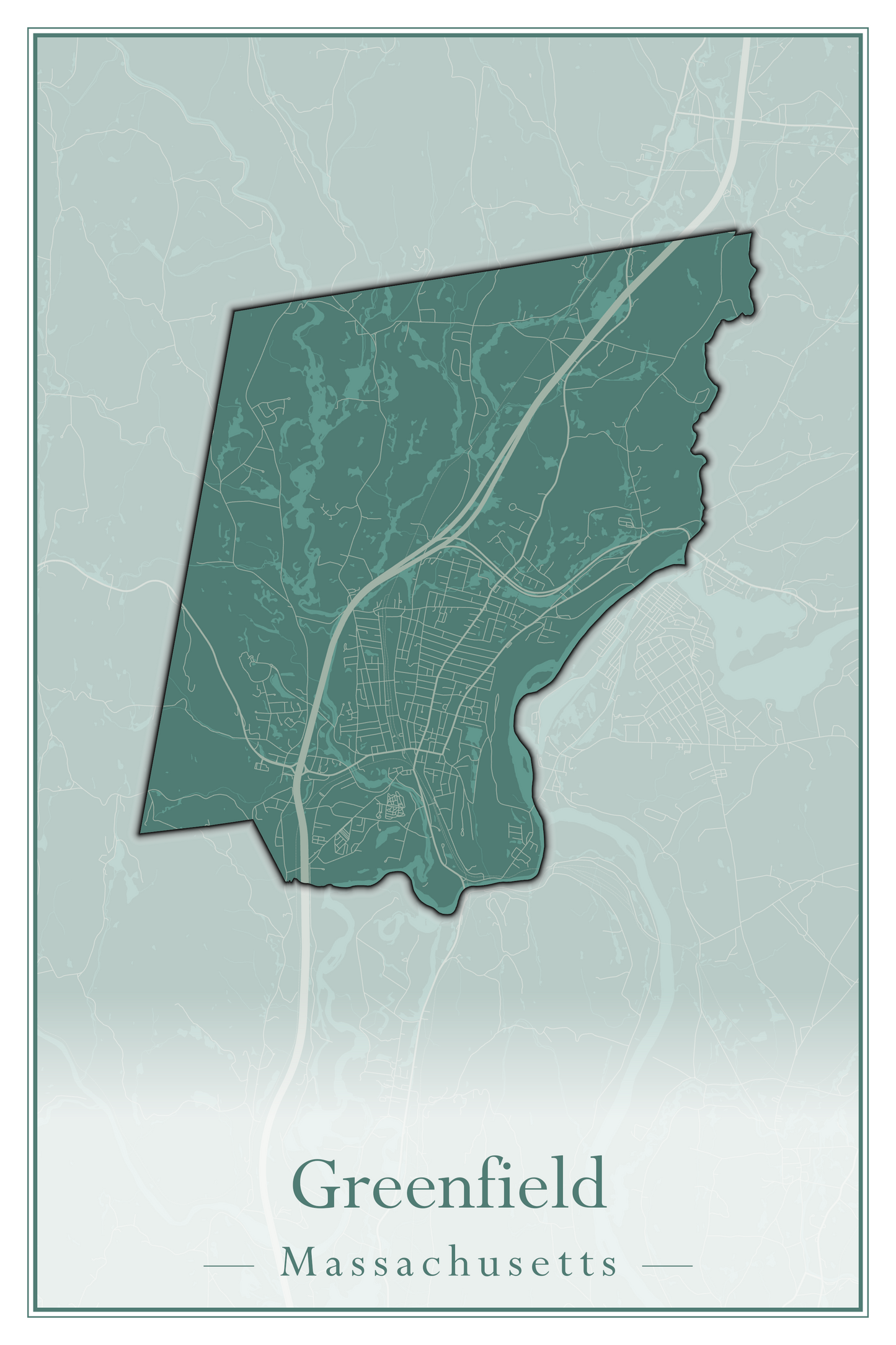 Massachusetts Towns - Street Map (Great Barrington - Groveland)