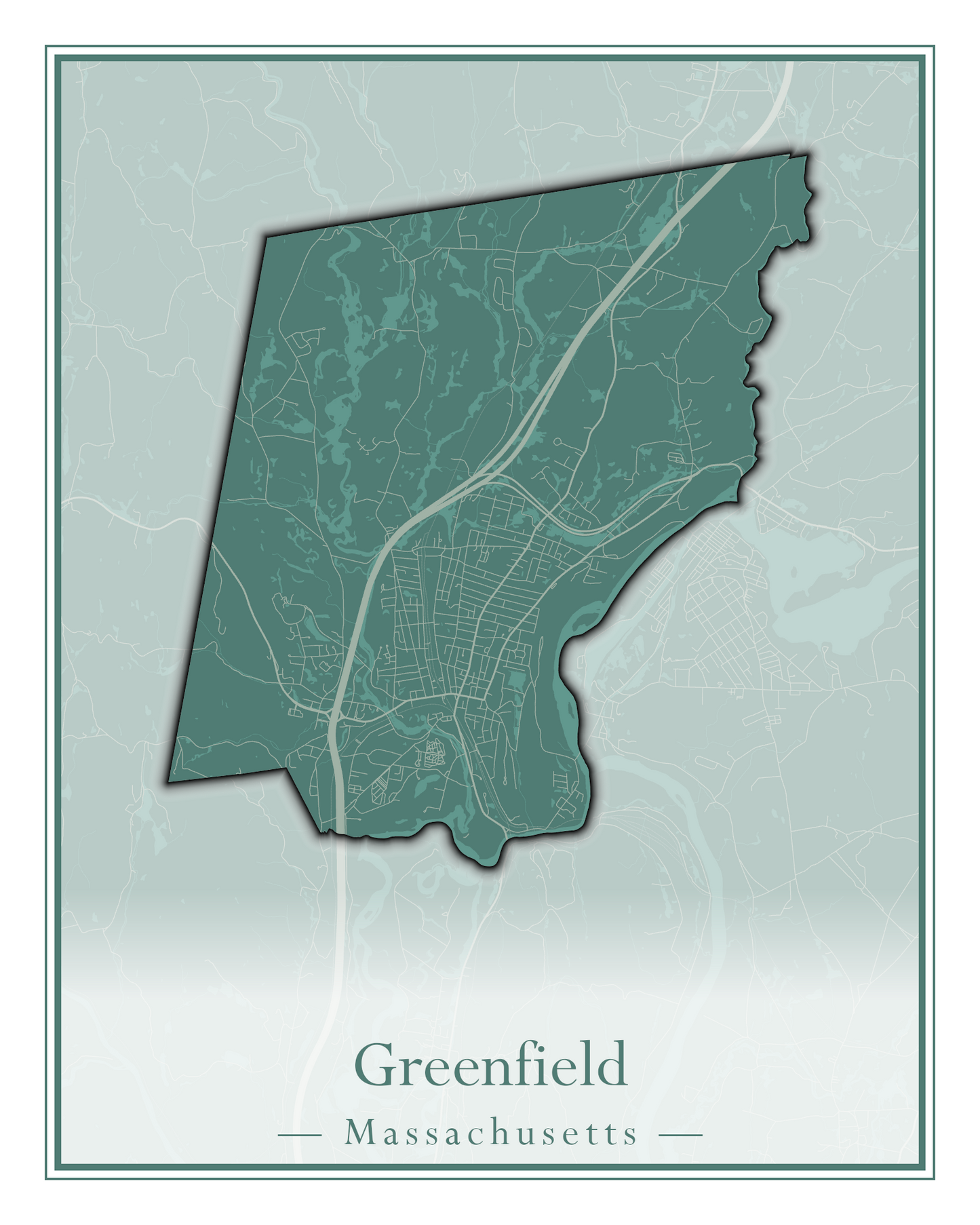 Massachusetts Towns - Street Map (Great Barrington - Groveland)