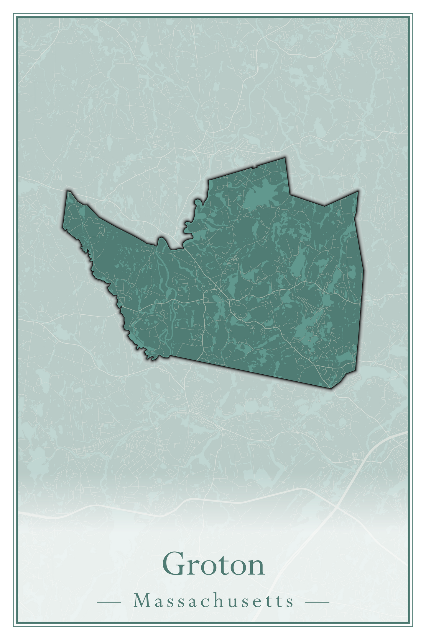 Massachusetts Towns - Street Map (Great Barrington - Groveland)