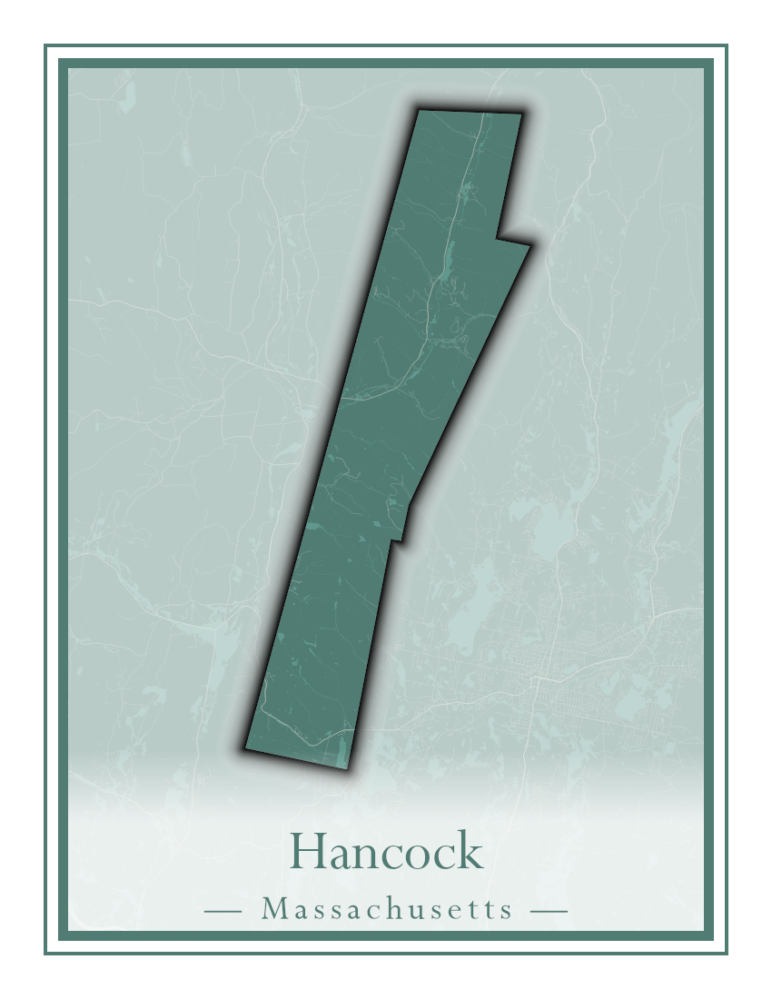 Massachusetts Towns - Street Map (Hancock - Hardwick)