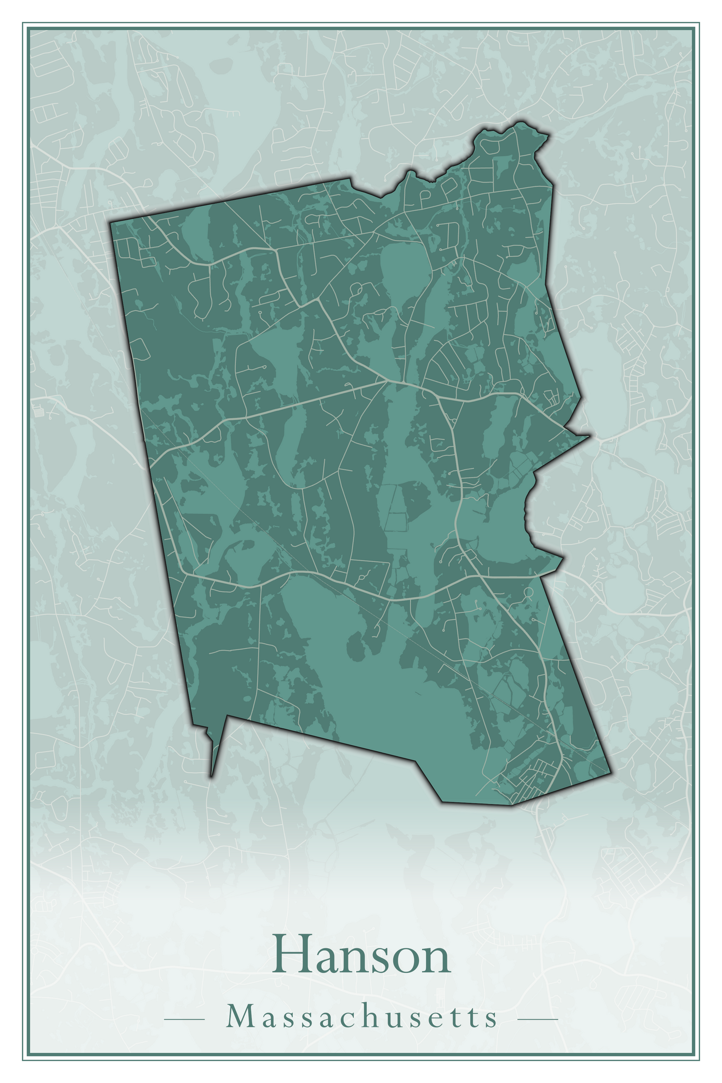 Massachusetts Towns - Street Map (Hancock - Hardwick)