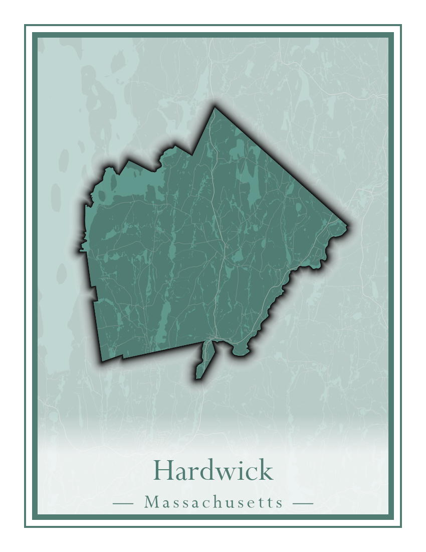 Massachusetts Towns - Street Map (Hancock - Hardwick)