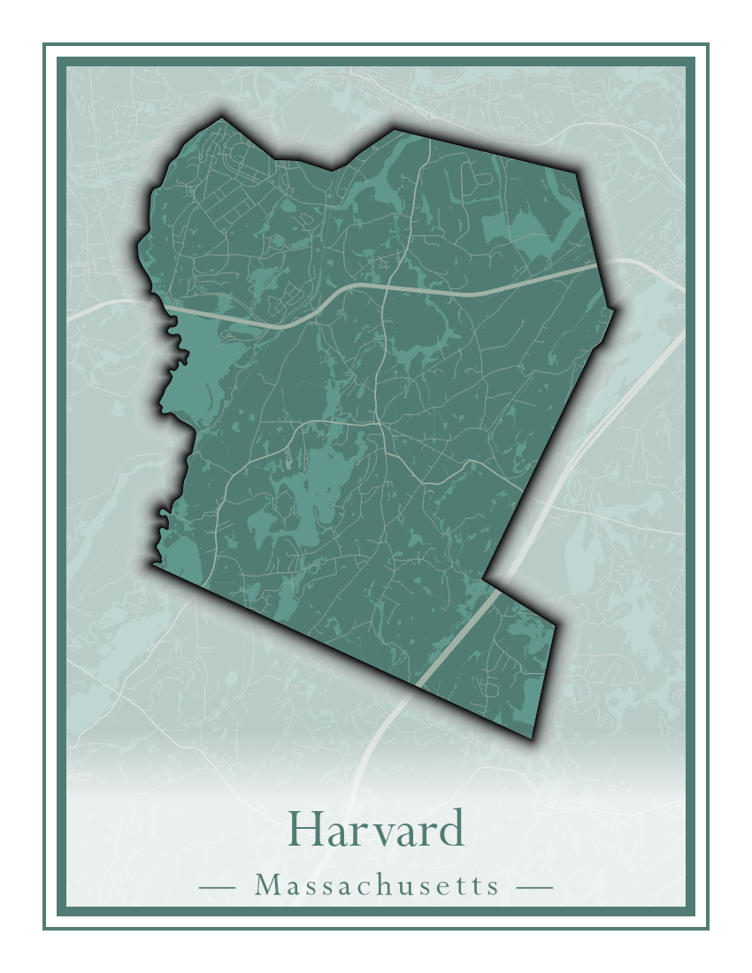 Massachusetts Towns - Street Map (Harvard - Haverhill)