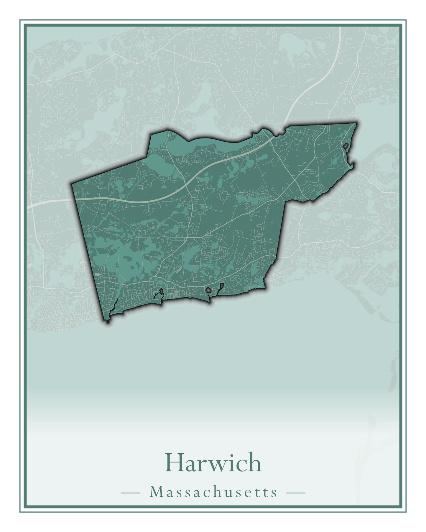 Massachusetts Towns - Street Map (Harvard - Haverhill)