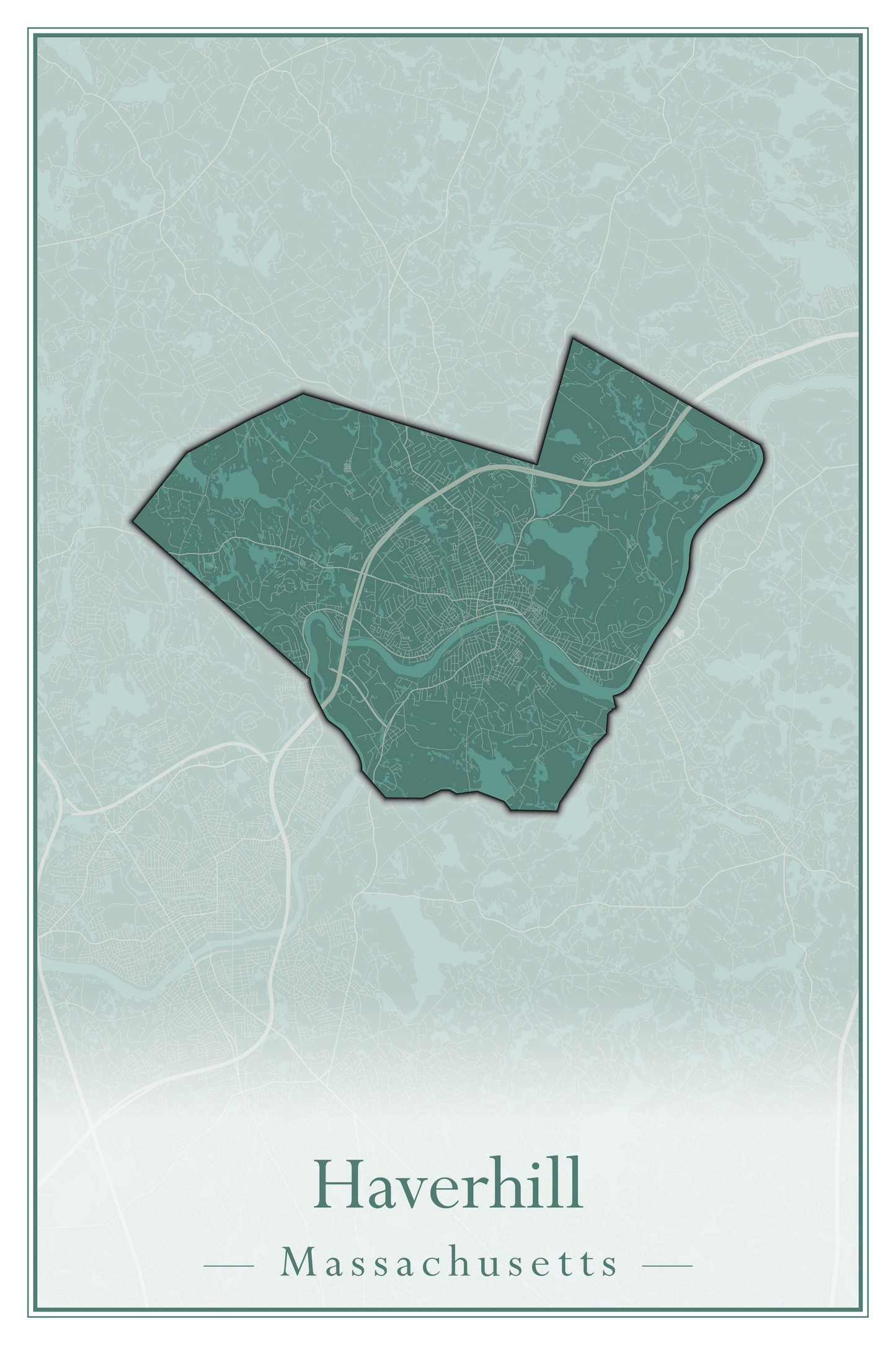 Massachusetts Towns - Street Map (Harvard - Haverhill)