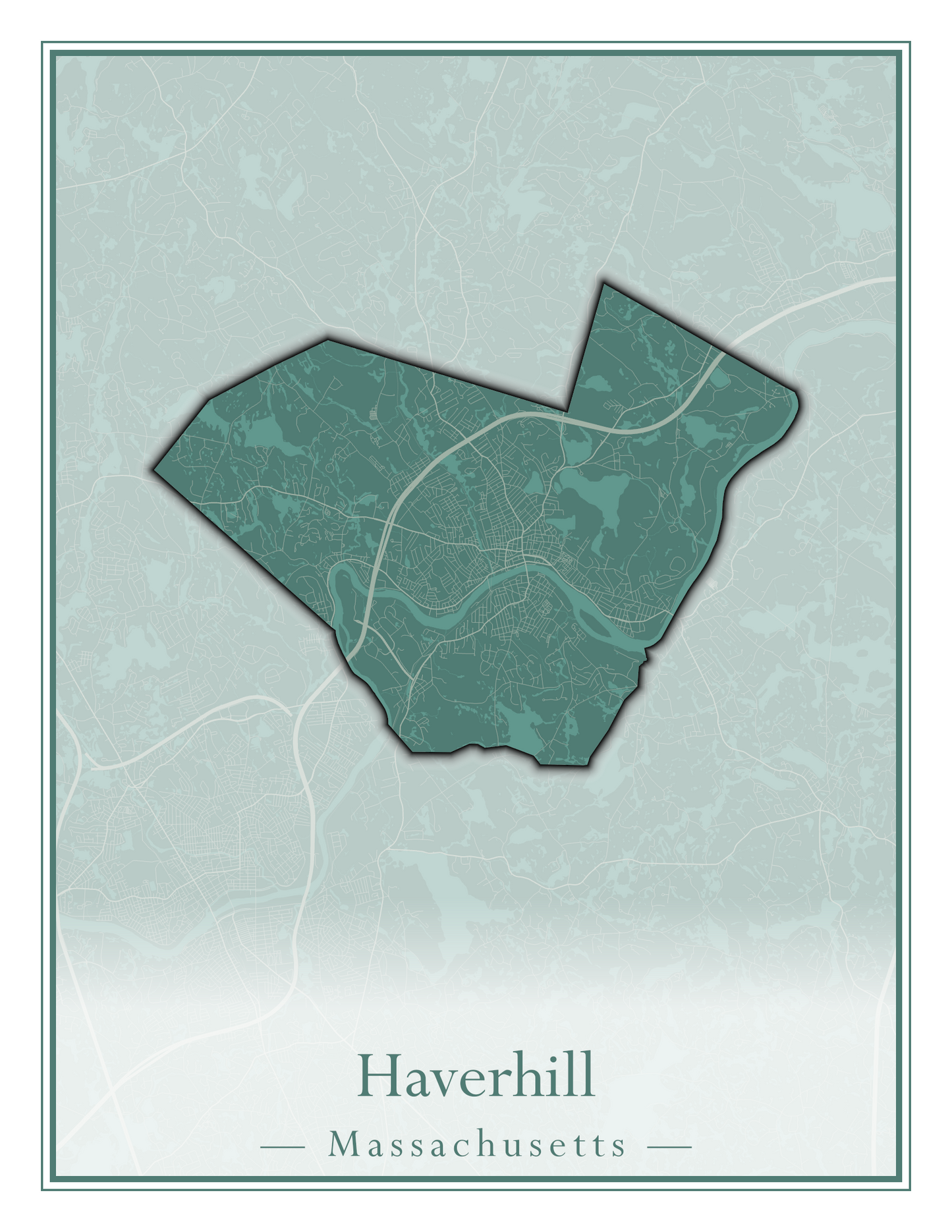 Massachusetts Towns - Street Map (Harvard - Haverhill)