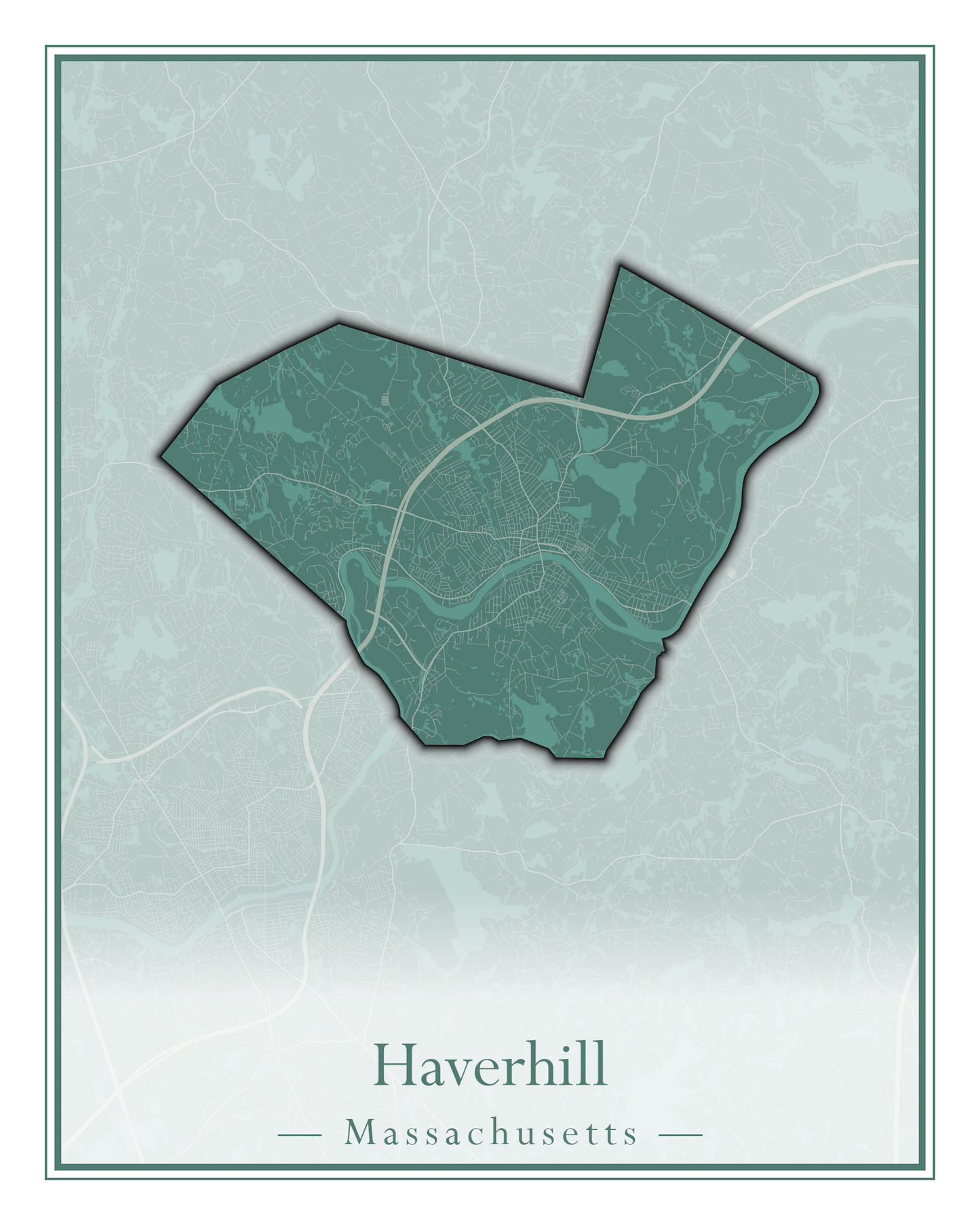 Massachusetts Towns - Street Map (Harvard - Haverhill)