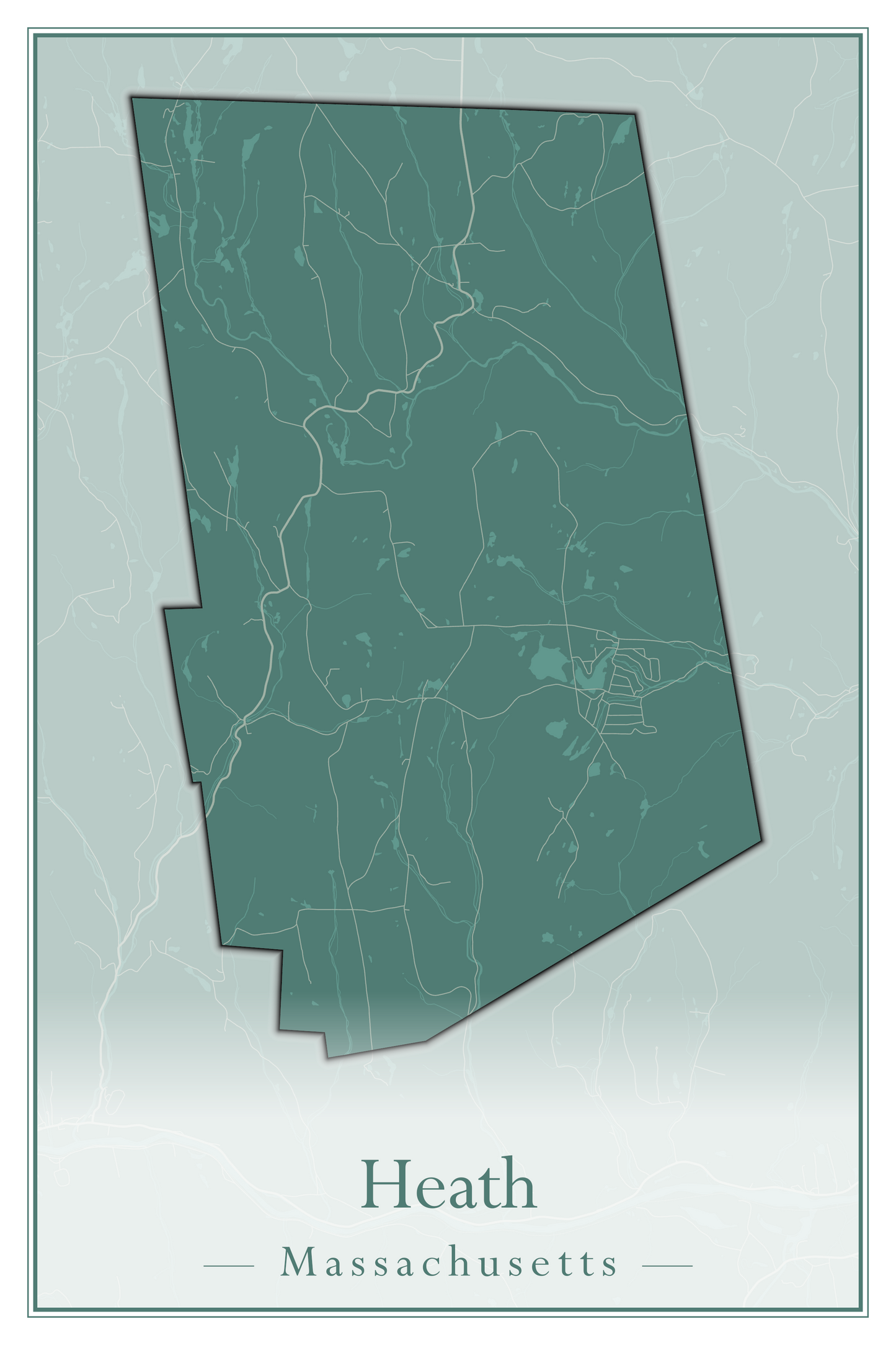 Massachusetts Towns - Street Map (Hawley - Hinsdale)