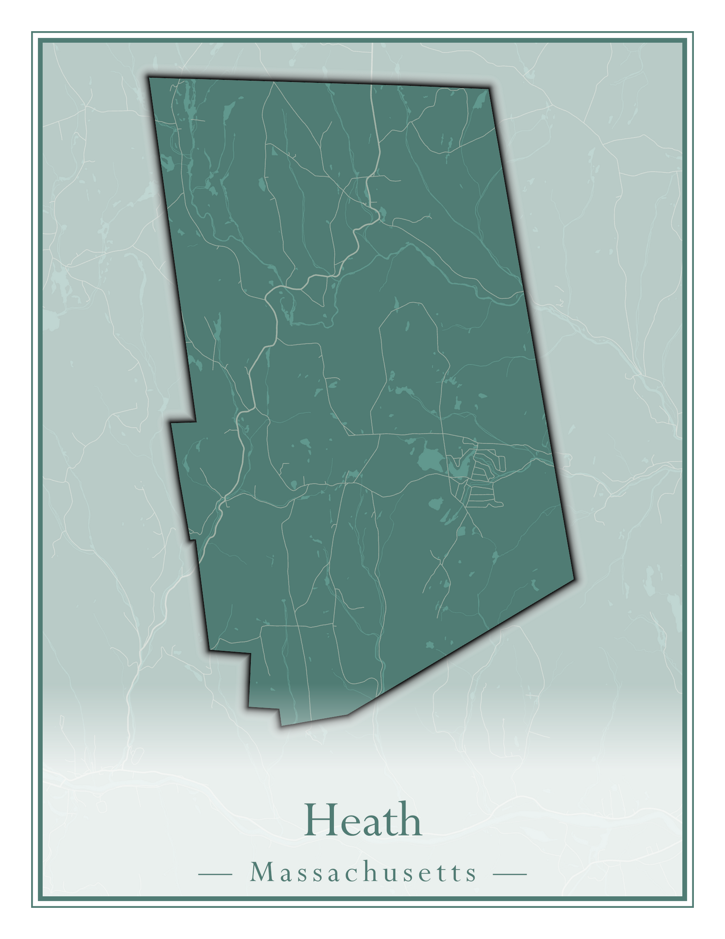 Massachusetts Towns - Street Map (Hawley - Hinsdale)