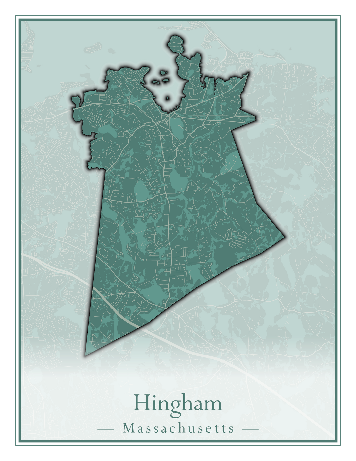 Massachusetts Towns - Street Map (Hawley - Hinsdale)