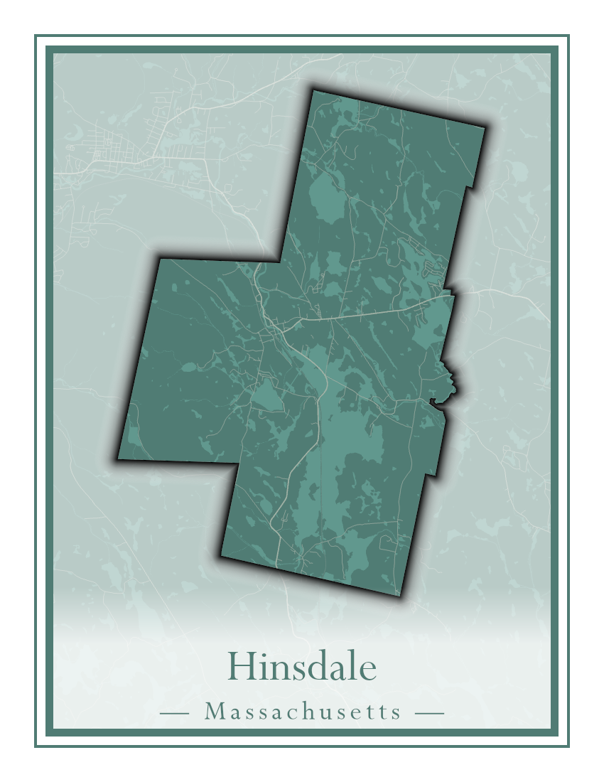 Massachusetts Towns - Street Map (Hawley - Hinsdale)