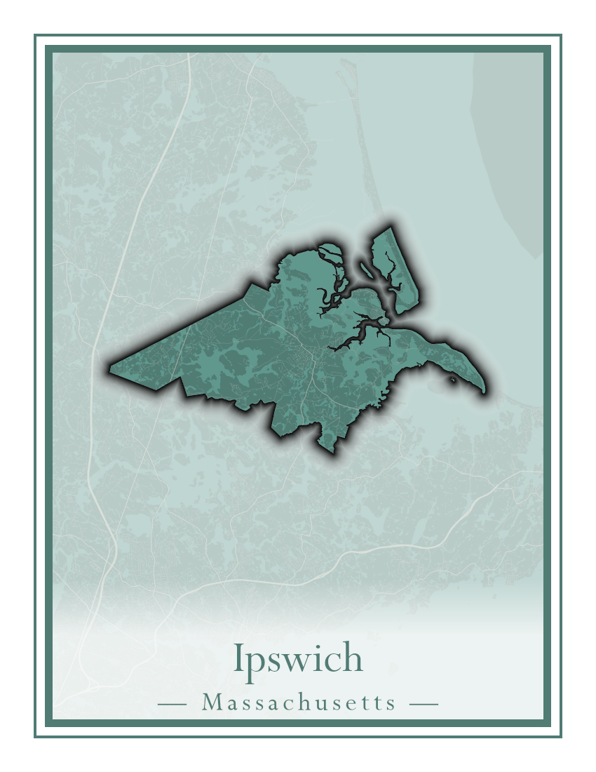 Massachusetts Towns - Street Map (Hudson - Ipswich)