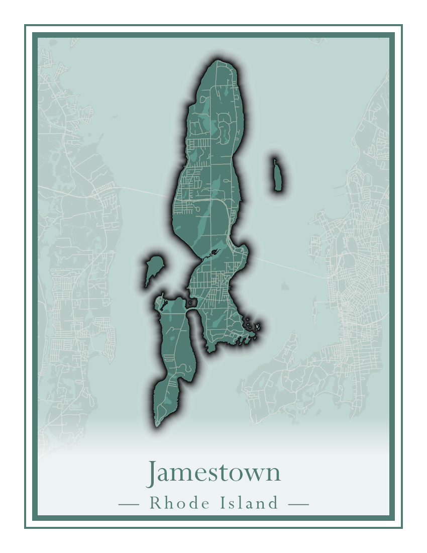 Rhode Island Towns - Street Map (Glocester - Johnston)