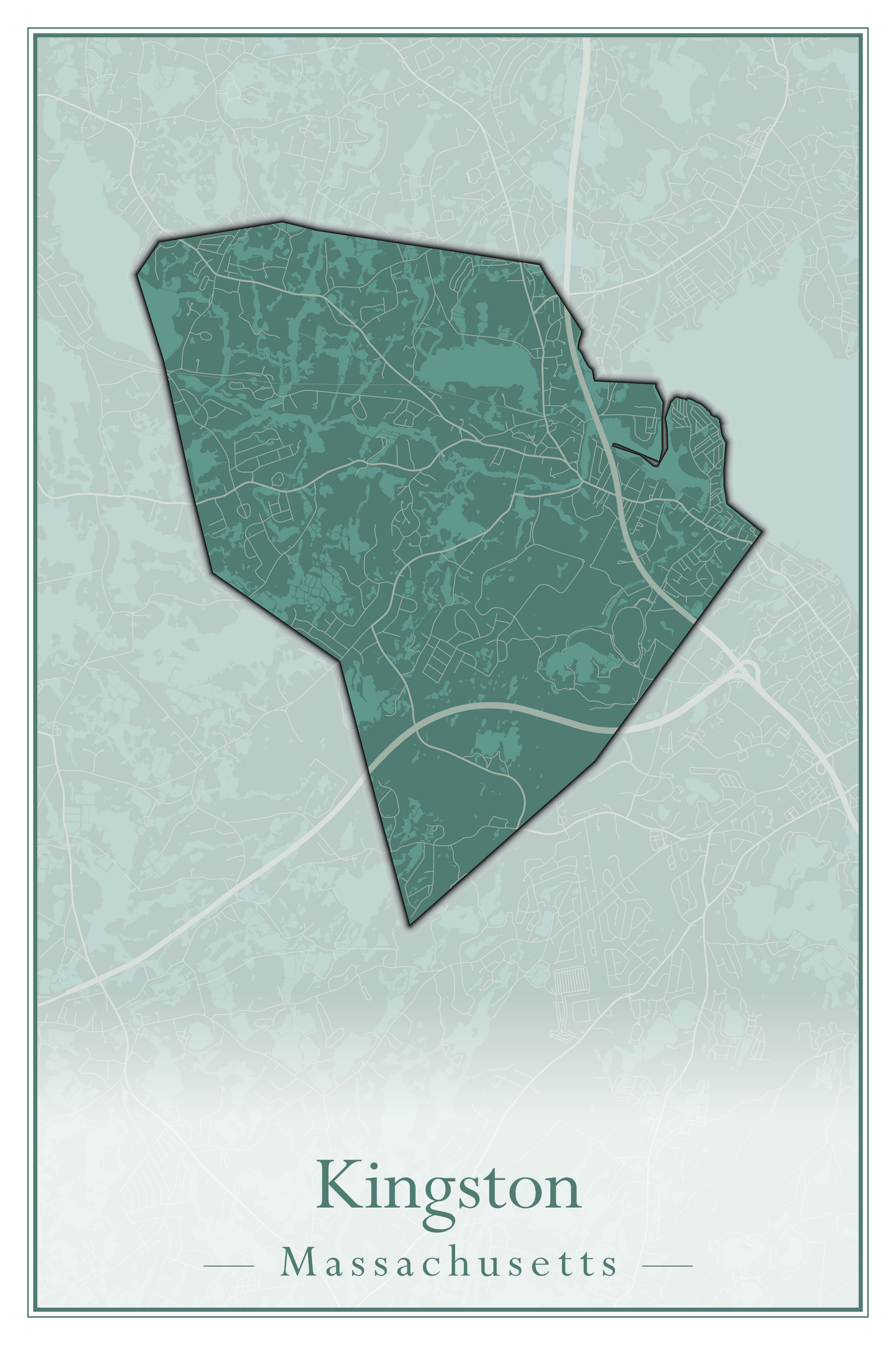 Massachusetts Towns - Street Map (Kingston - Lanesborough)