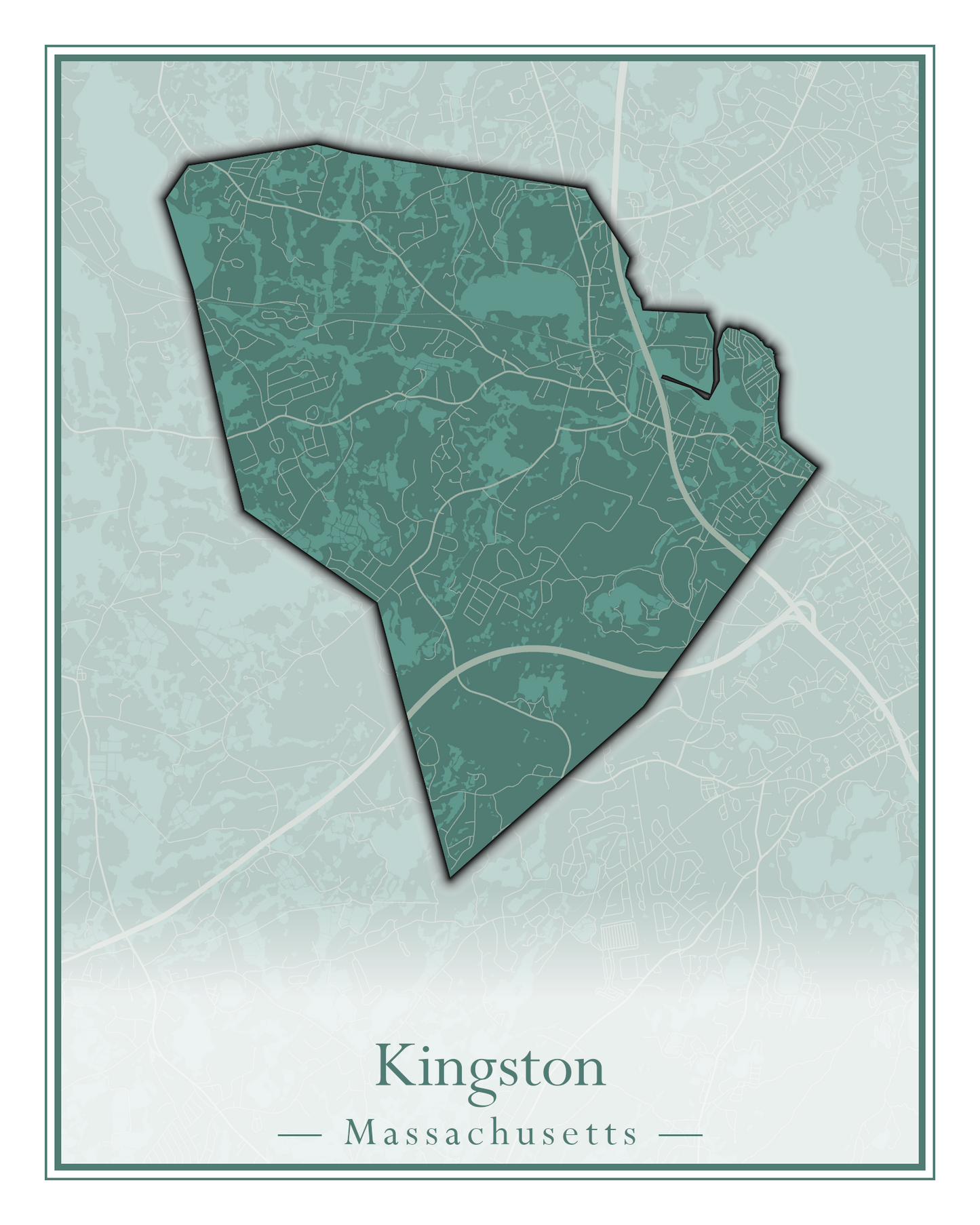 Massachusetts Towns - Street Map (Kingston - Lanesborough)