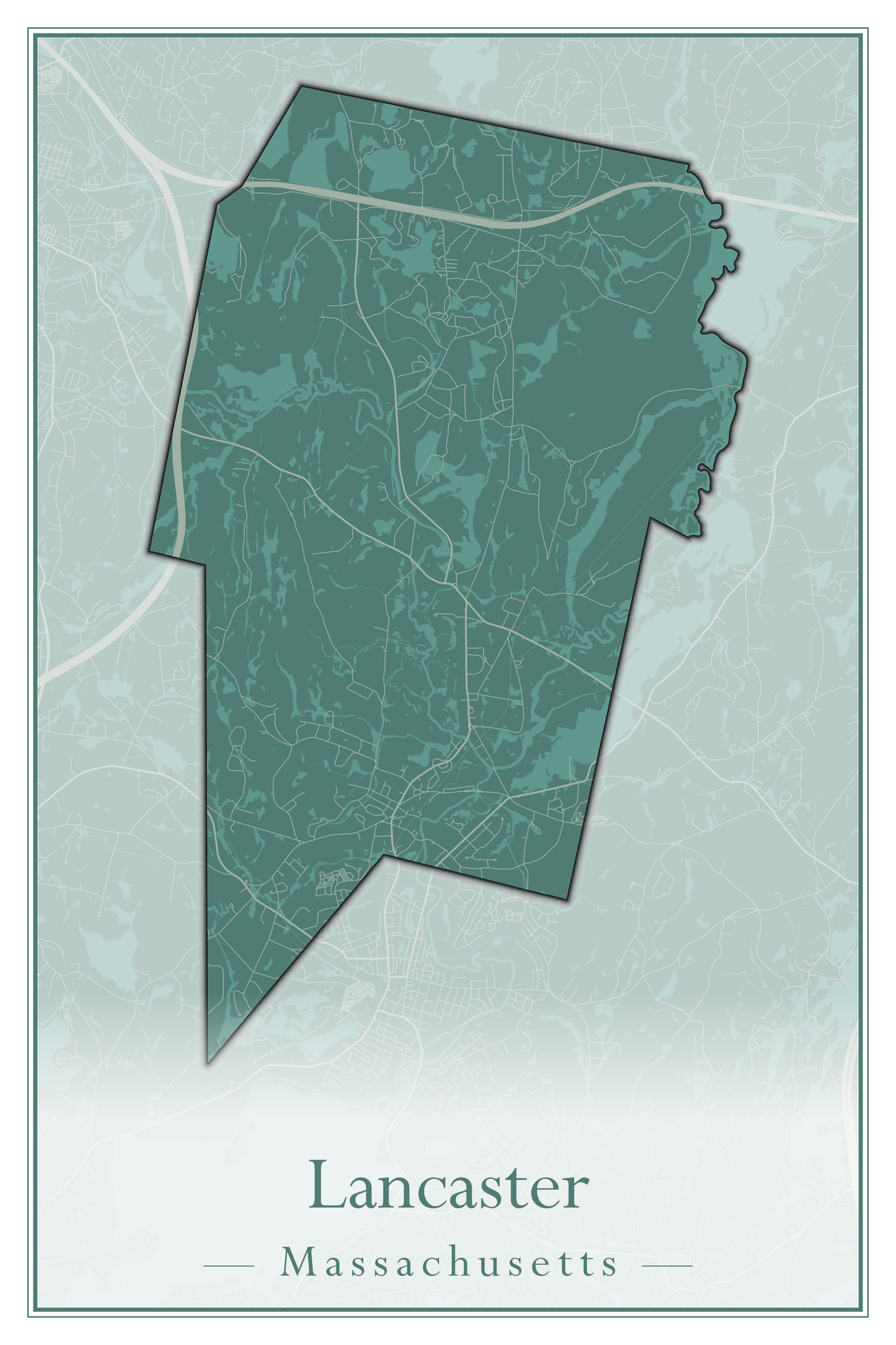 Massachusetts Towns - Street Map (Kingston - Lanesborough)