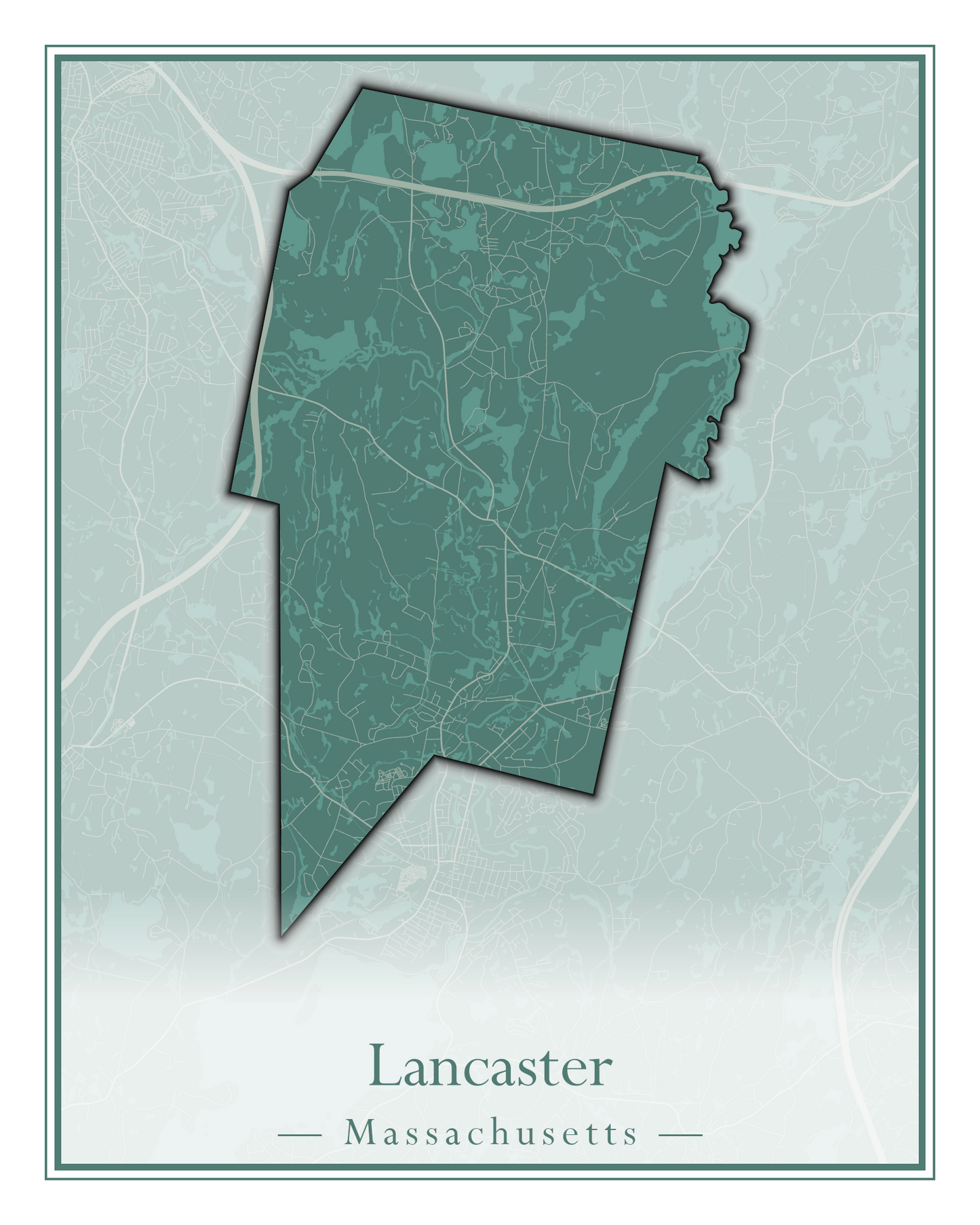 Massachusetts Towns - Street Map (Kingston - Lanesborough)