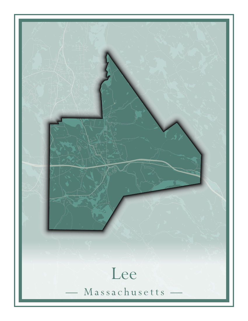 Massachusetts Towns - Street Map (Lawrence - Lenox)