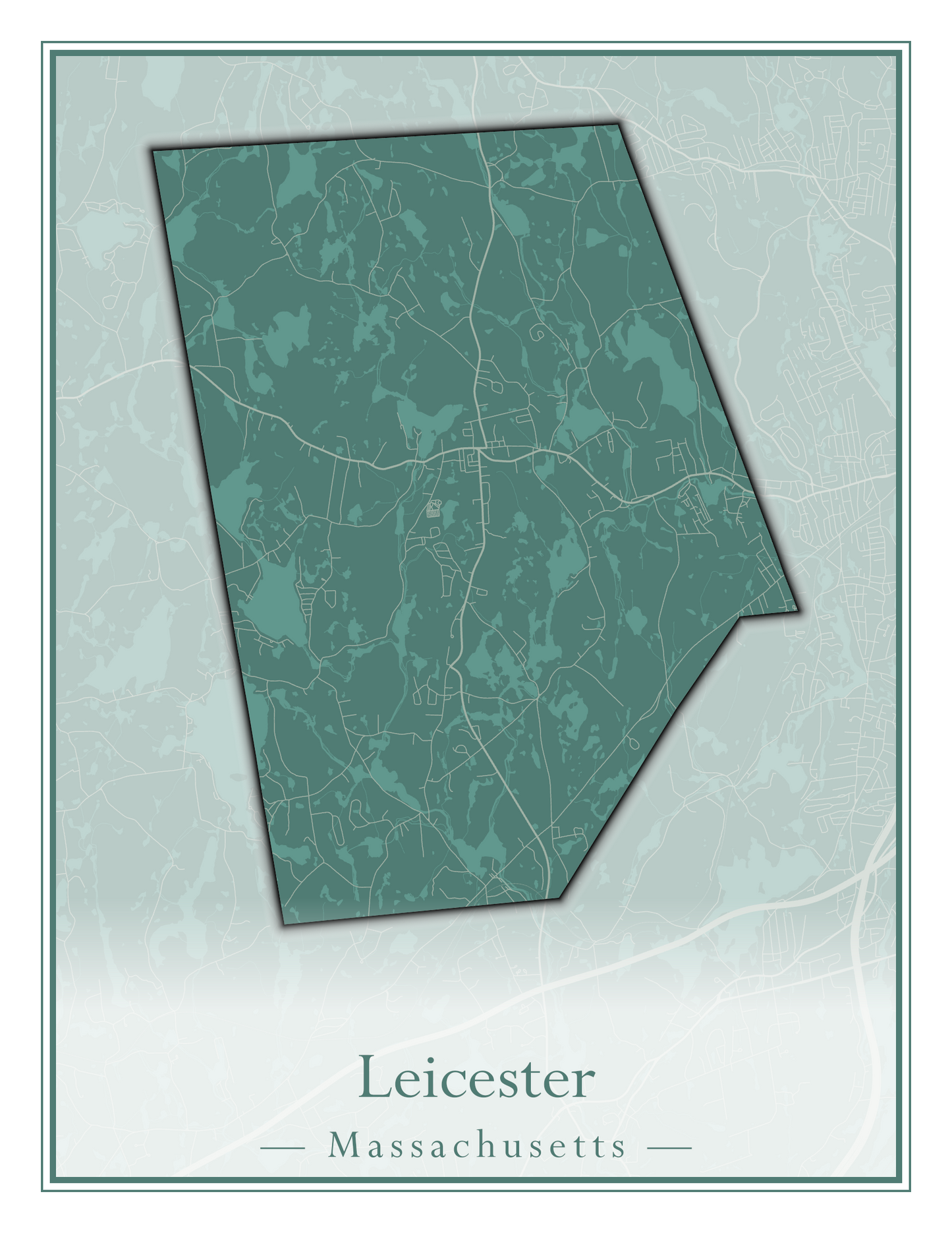 Massachusetts Towns - Street Map (Lawrence - Lenox)