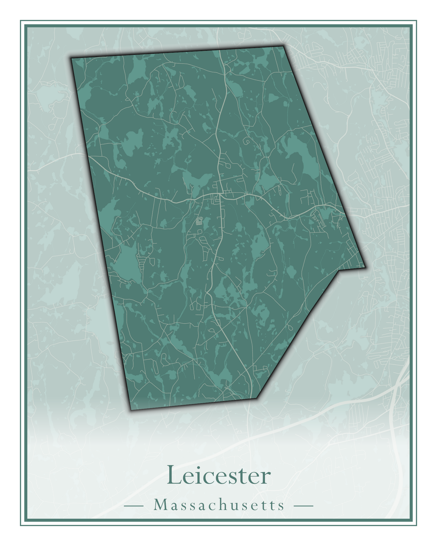 Massachusetts Towns - Street Map (Lawrence - Lenox)