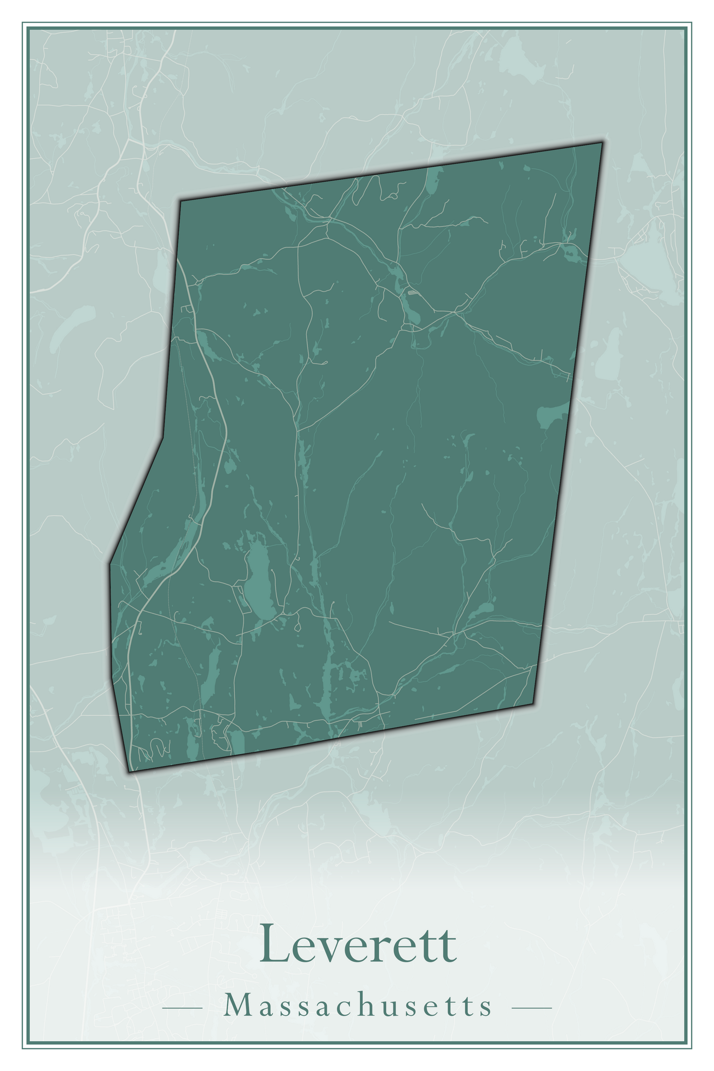 Massachusetts Towns - Street Map (Leominster - Leyden)