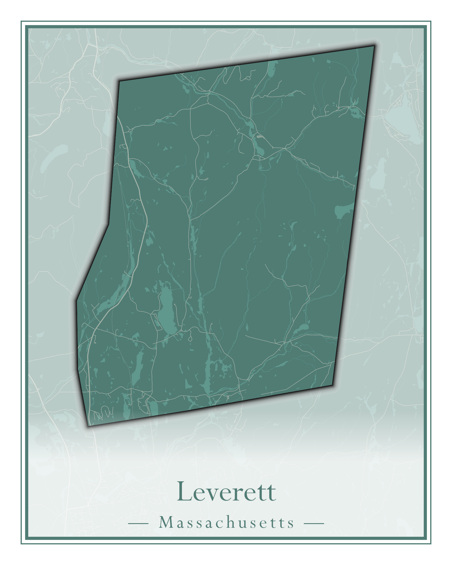 Massachusetts Towns - Street Map (Leominster - Leyden)