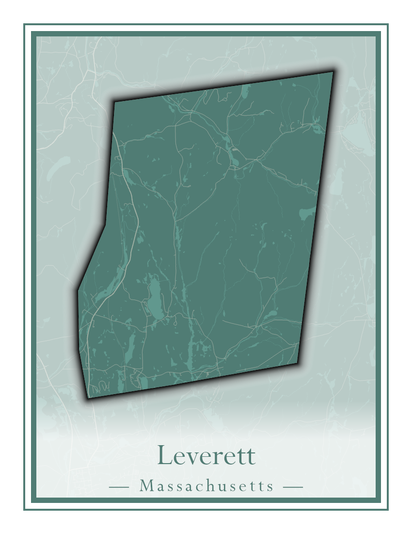 Massachusetts Towns - Street Map (Leominster - Leyden)