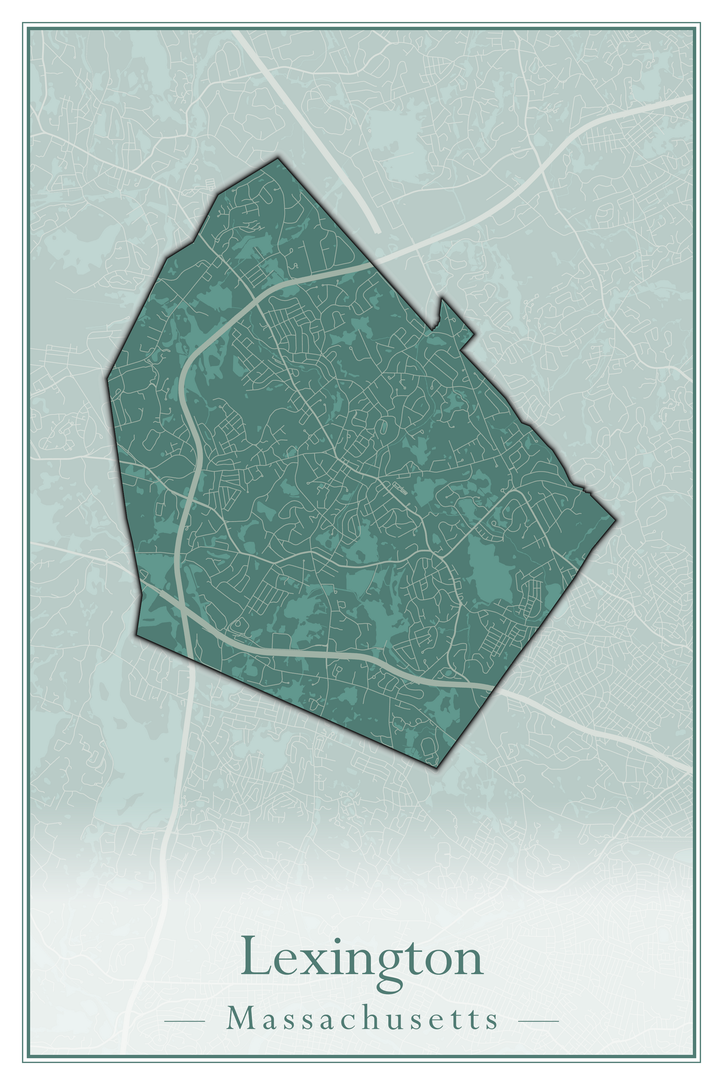 Massachusetts Towns - Street Map (Leominster - Leyden)