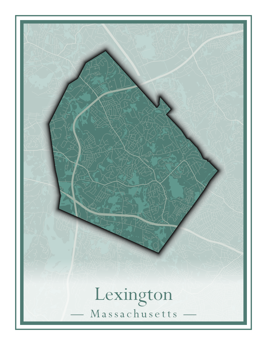 Massachusetts Towns - Street Map (Leominster - Leyden)