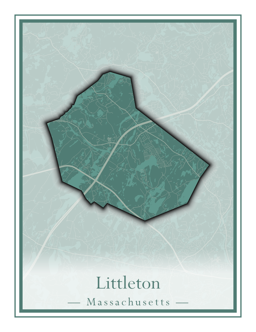 Massachusetts Towns - Street Map (Lincoln - Lowell)