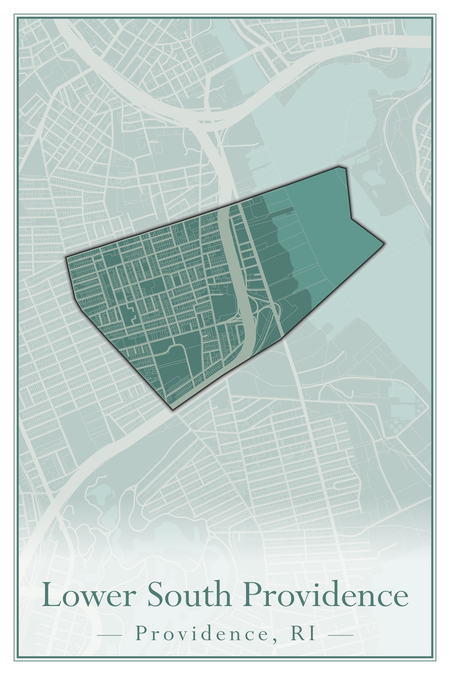 Providence Neighborhoods - Street Map (Hartford - Manton)