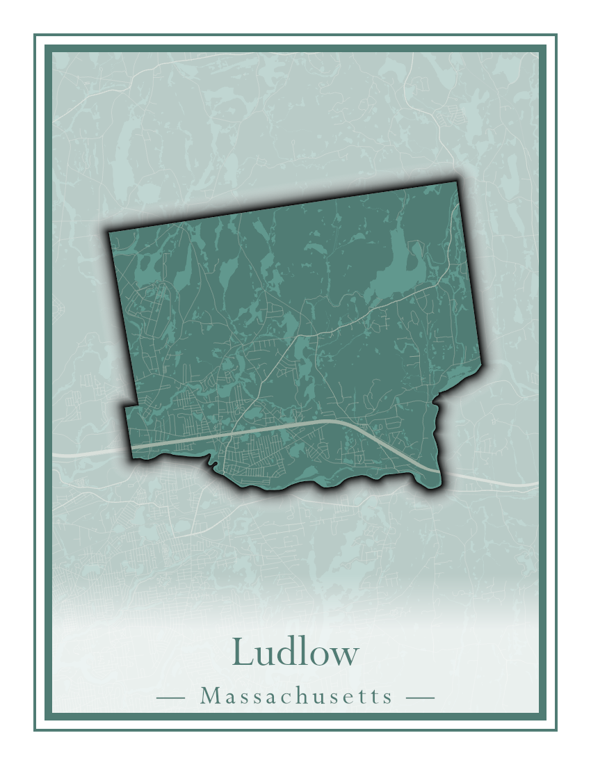 Massachusetts Towns - Street Map (Ludlow - Lynnfield)