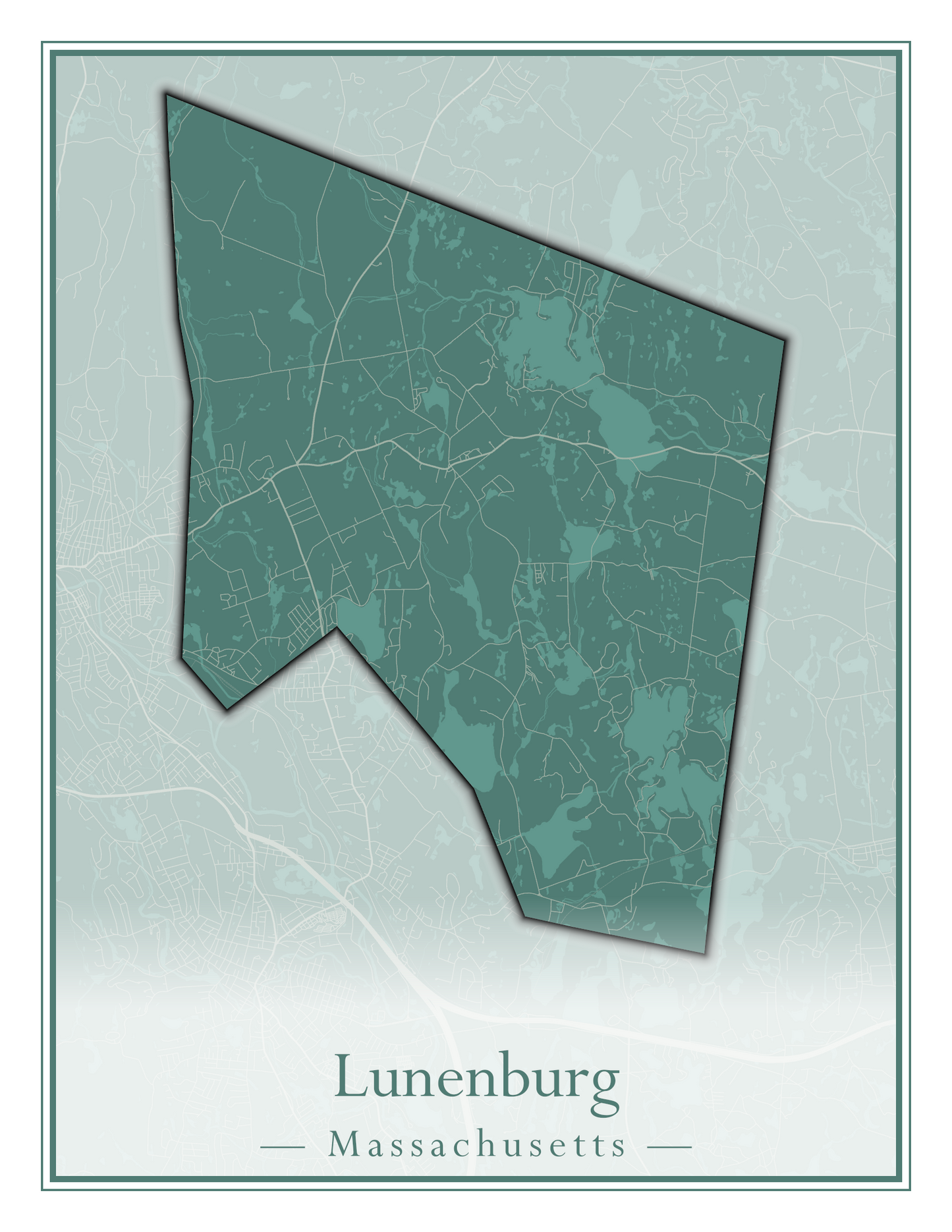 Massachusetts Towns - Street Map (Ludlow - Lynnfield)