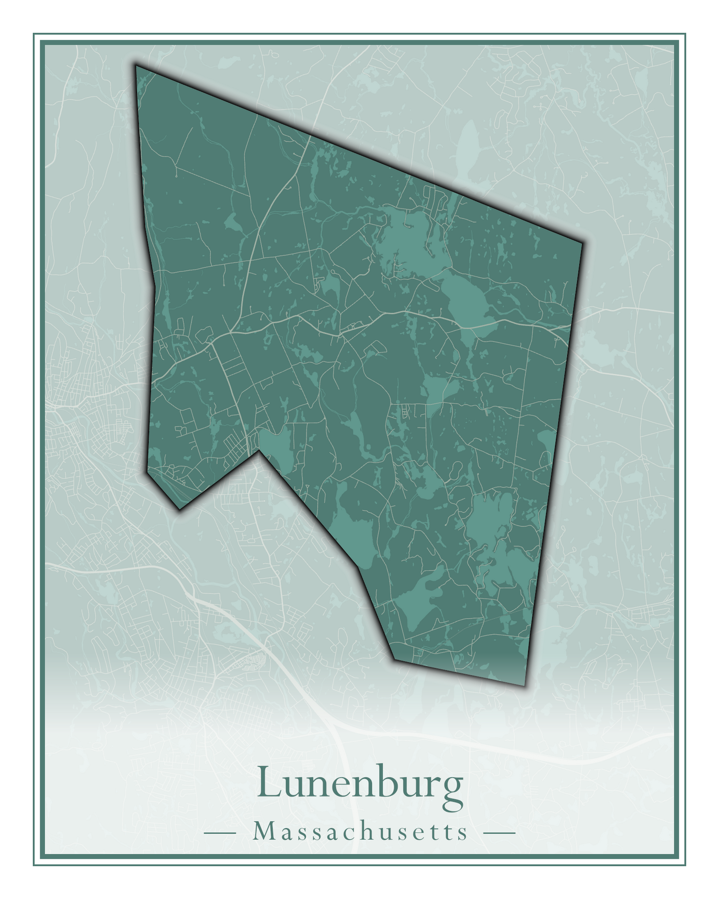 Massachusetts Towns - Street Map (Ludlow - Lynnfield)