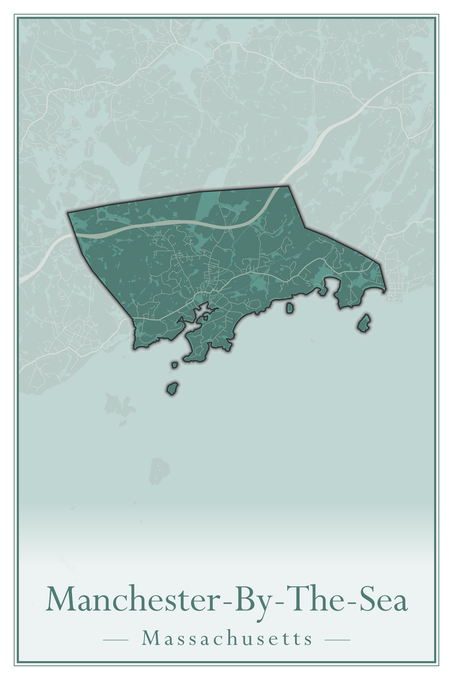 Massachusetts Towns - Street Map (Malden - Marblehead)