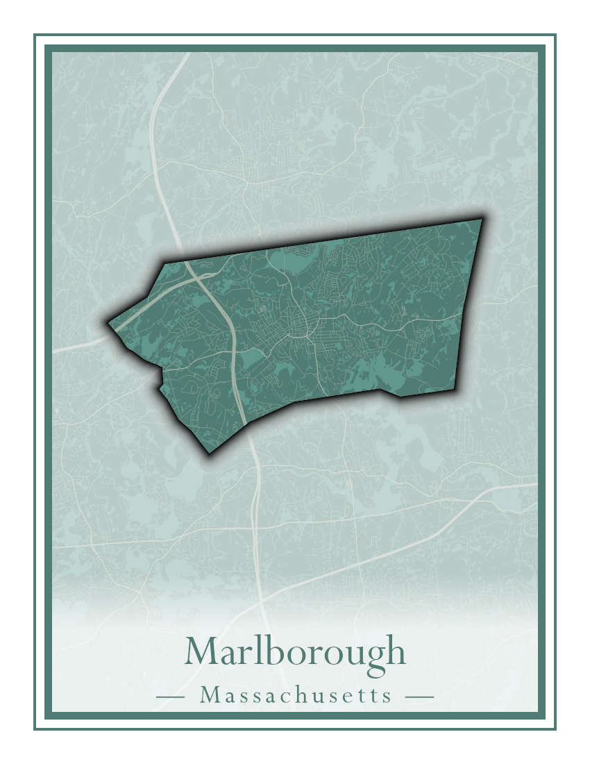 Massachusetts Towns - Street Map (Marion - Mashpee)