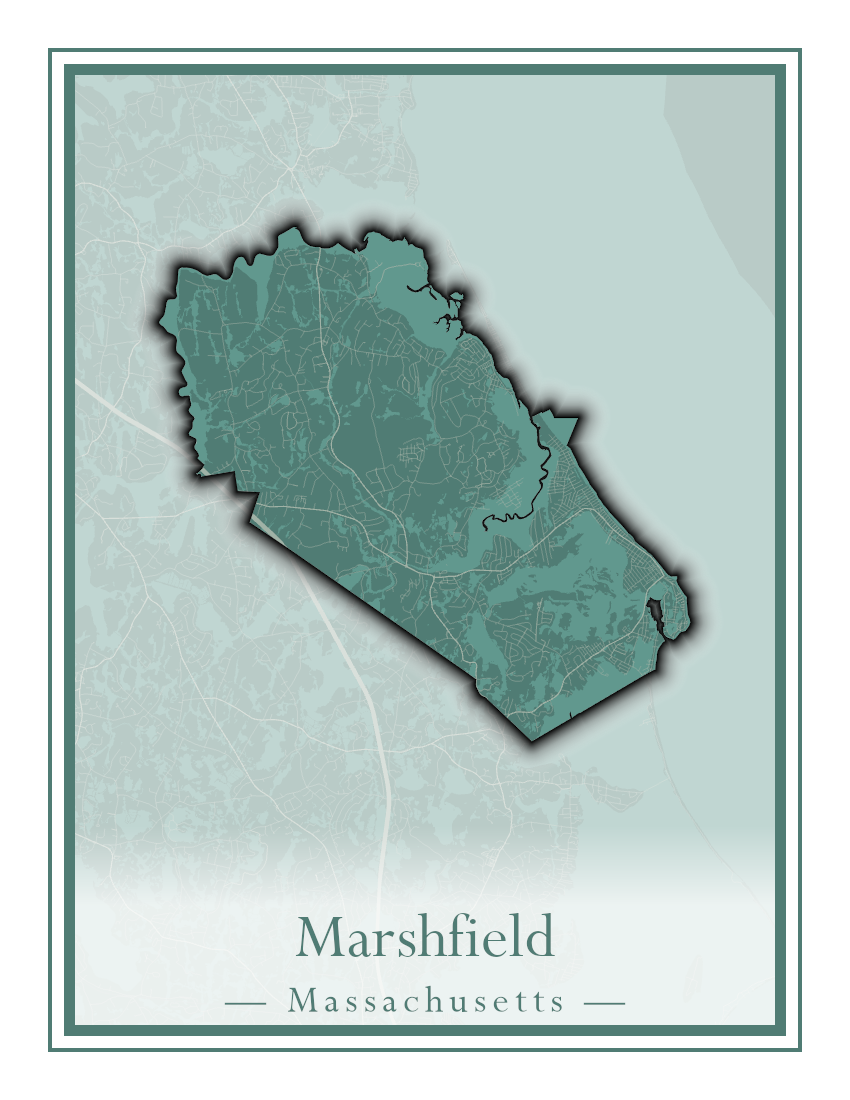 Massachusetts Towns - Street Map (Marion - Mashpee)