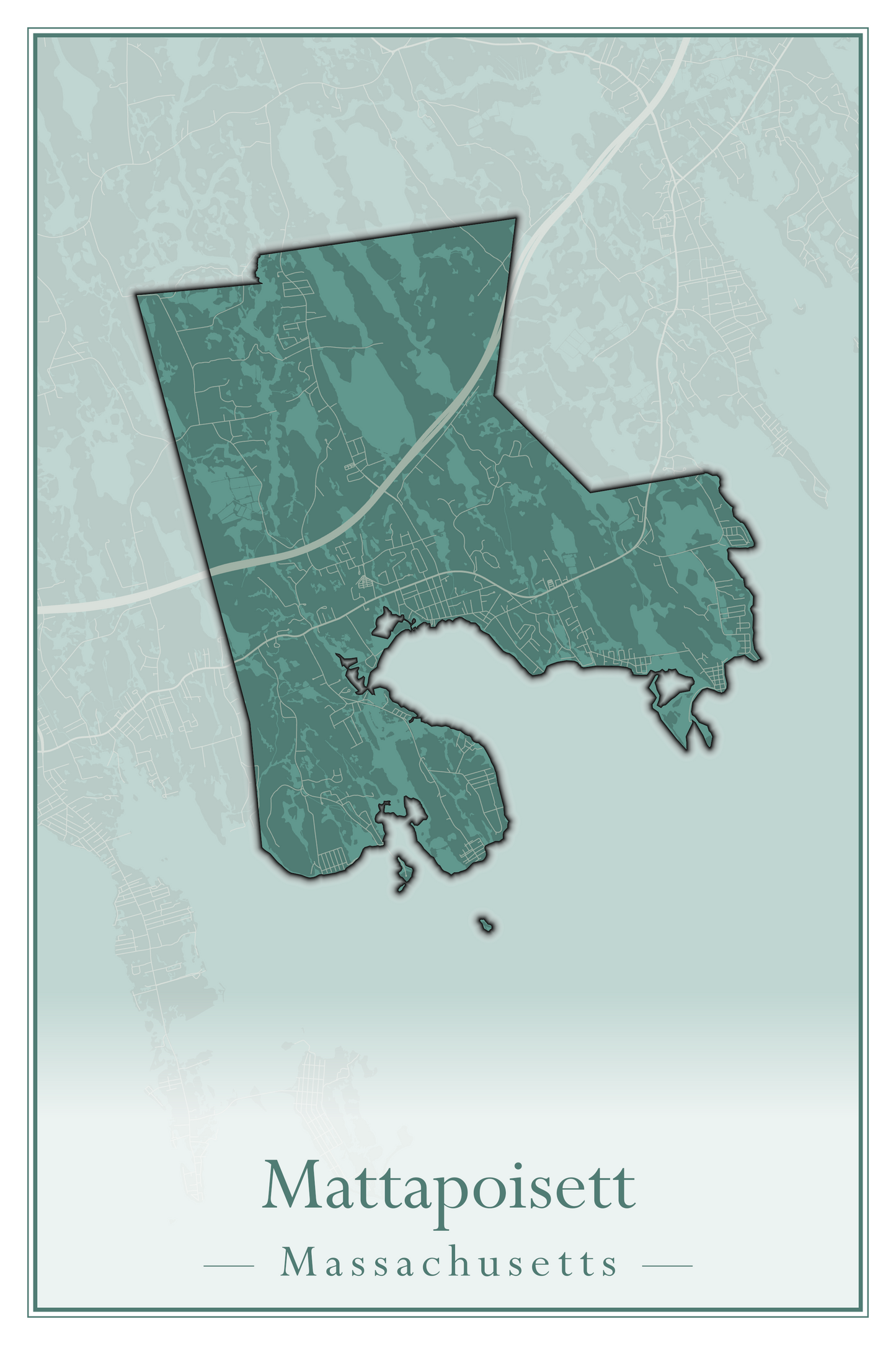 Massachusetts Towns - Street Map (Mattapoisett - Medford)