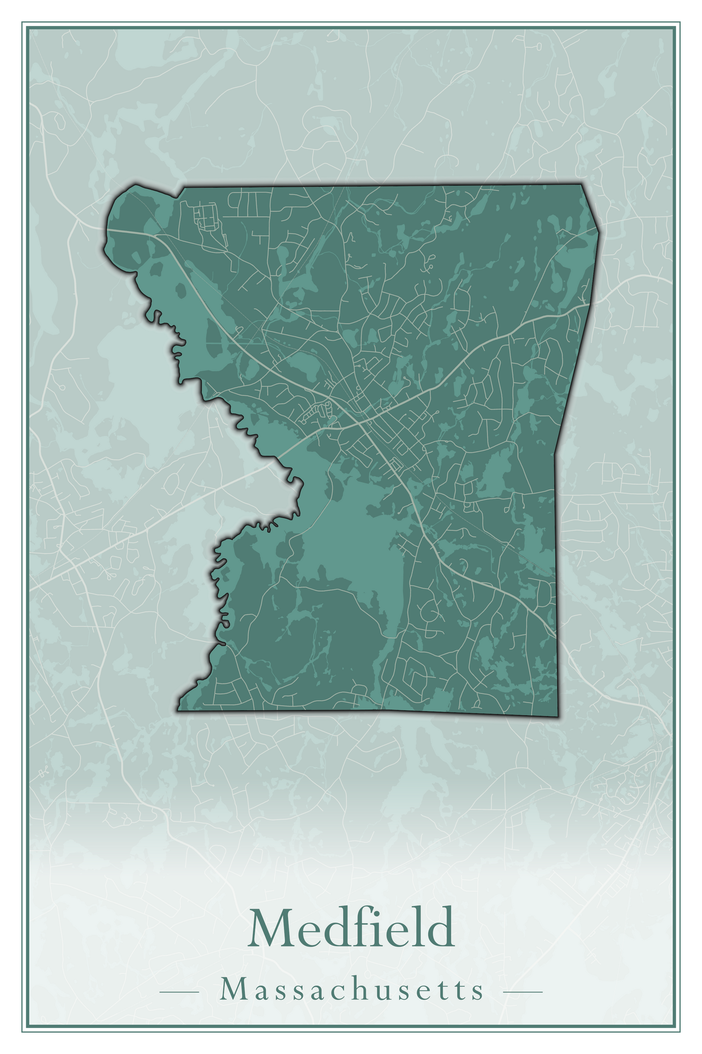 Massachusetts Towns - Street Map (Mattapoisett - Medford)