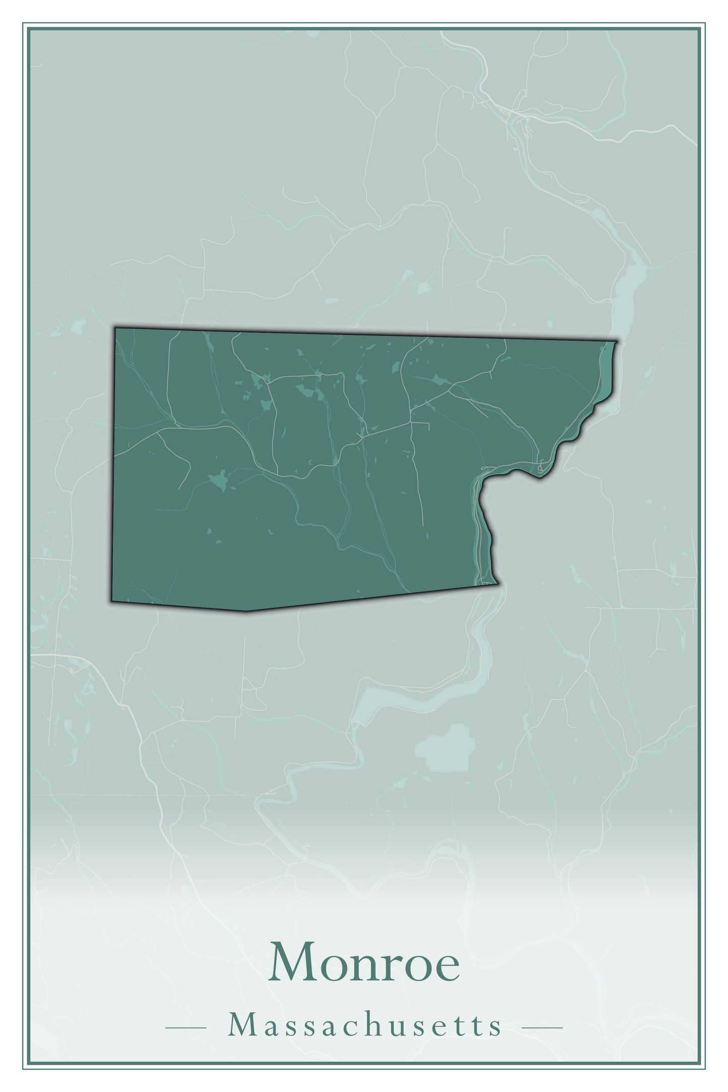 Massachusetts Towns - Street Map (Milton - Montague)