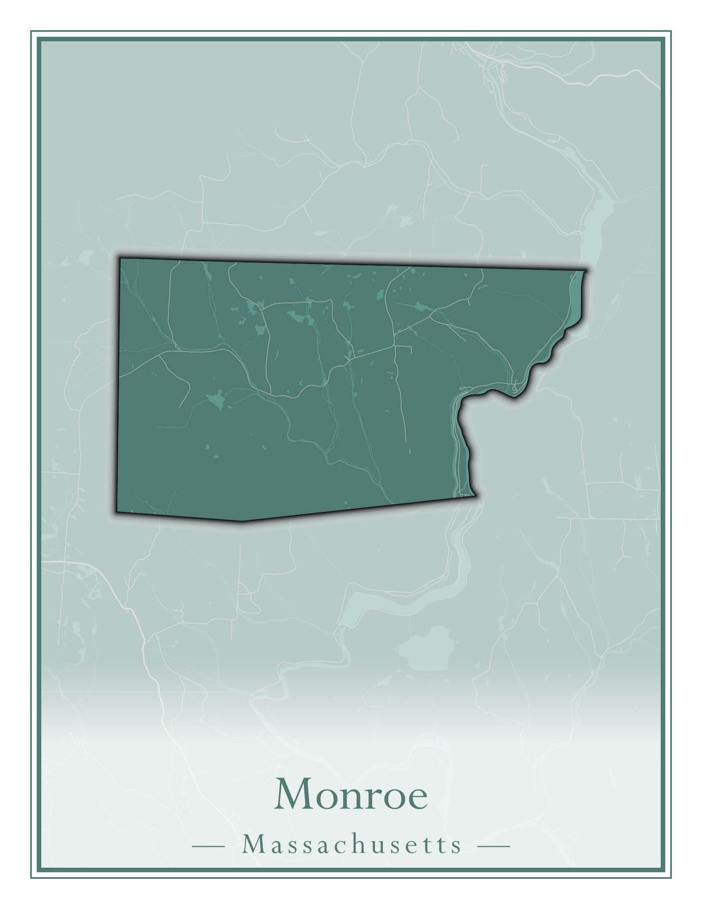 Massachusetts Towns - Street Map (Milton - Montague)