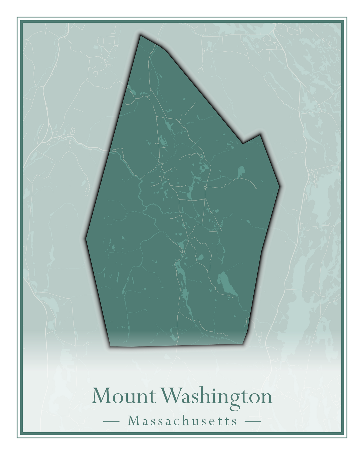 Massachusetts Towns - Street Map (Monterey - Nahant)