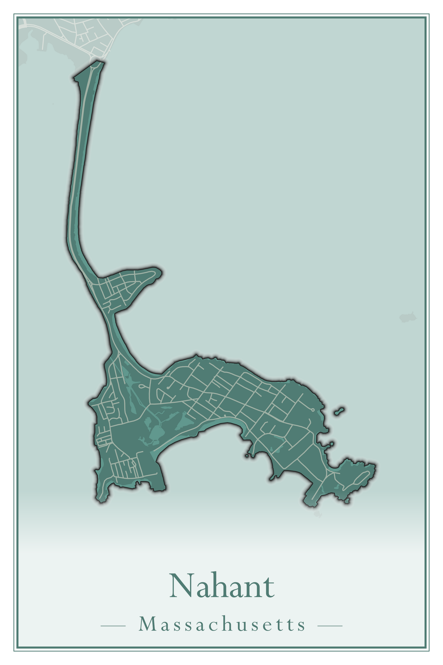 Massachusetts Towns - Street Map (Monterey - Nahant)