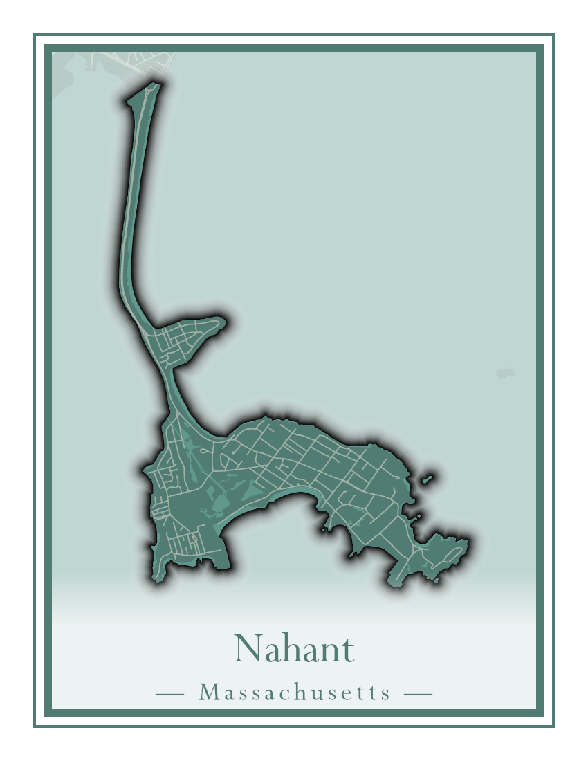 Massachusetts Towns - Street Map (Monterey - Nahant)