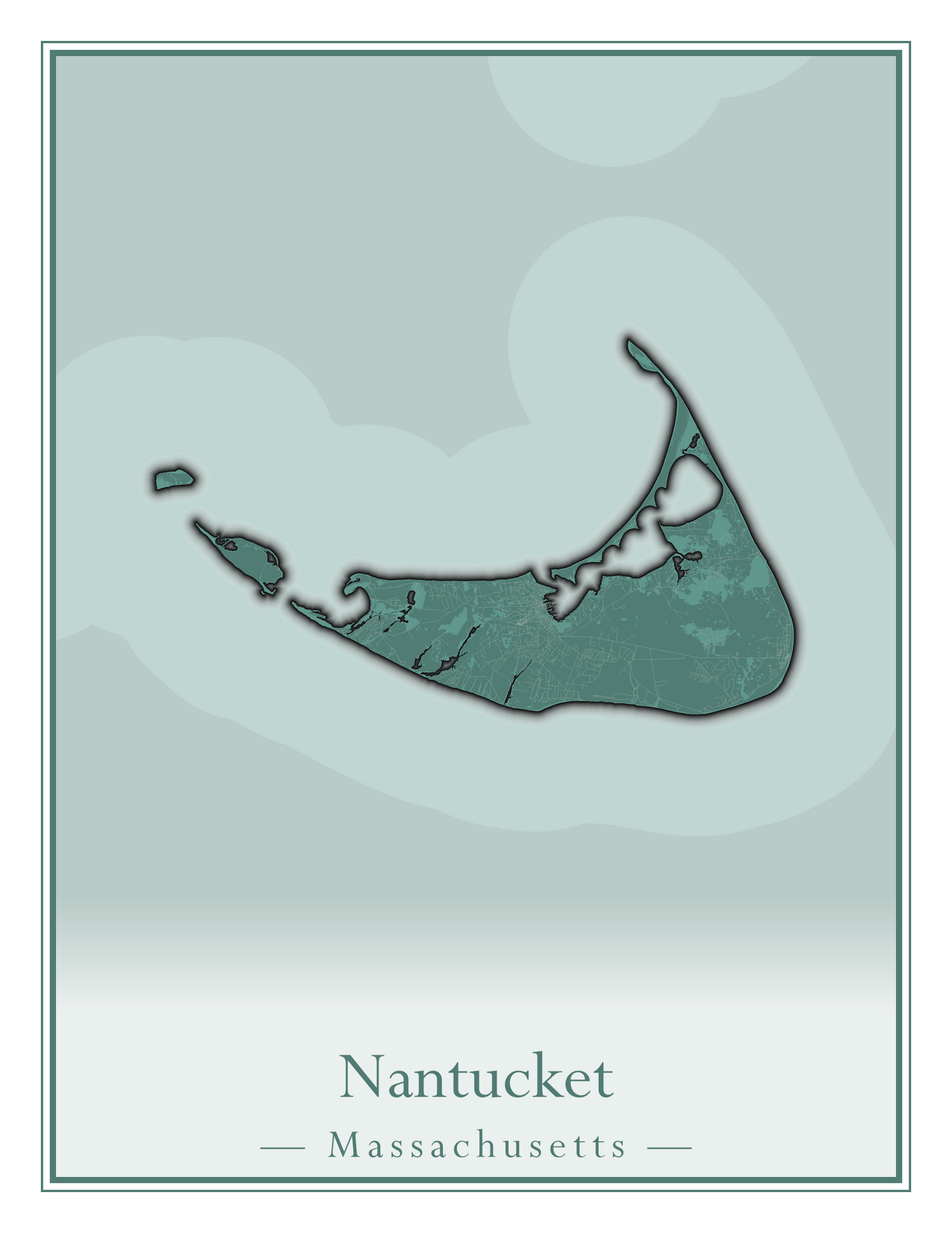 Massachusetts Towns - Street Map (Nantucket - New Ashford)