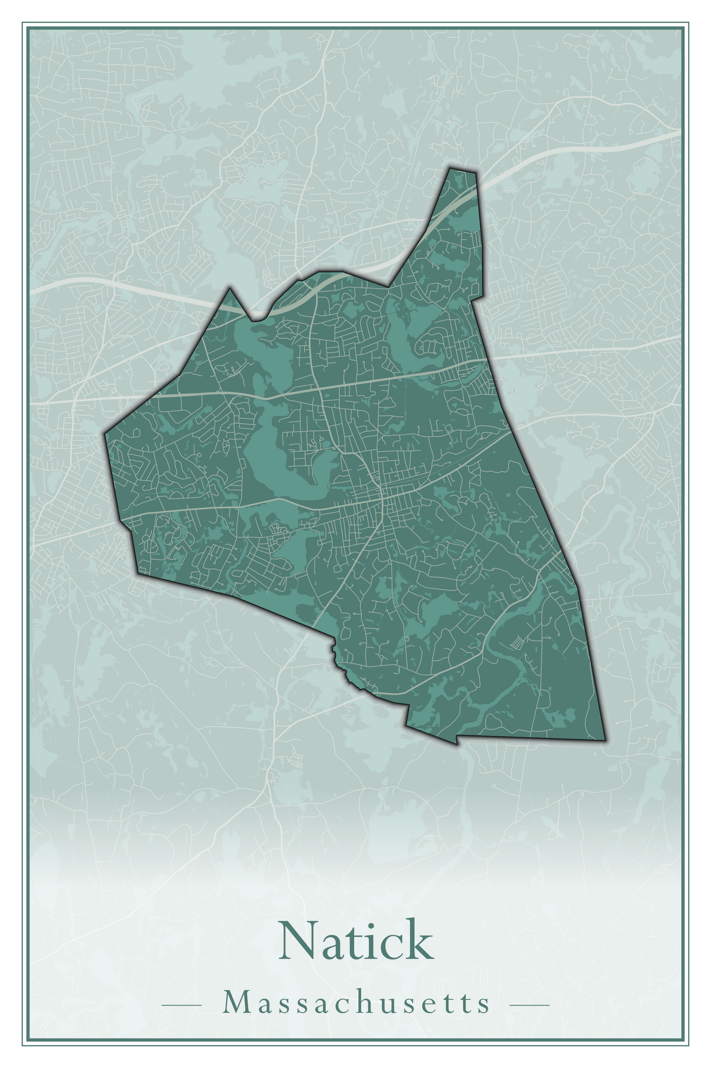 Massachusetts Towns - Street Map (Nantucket - New Ashford)