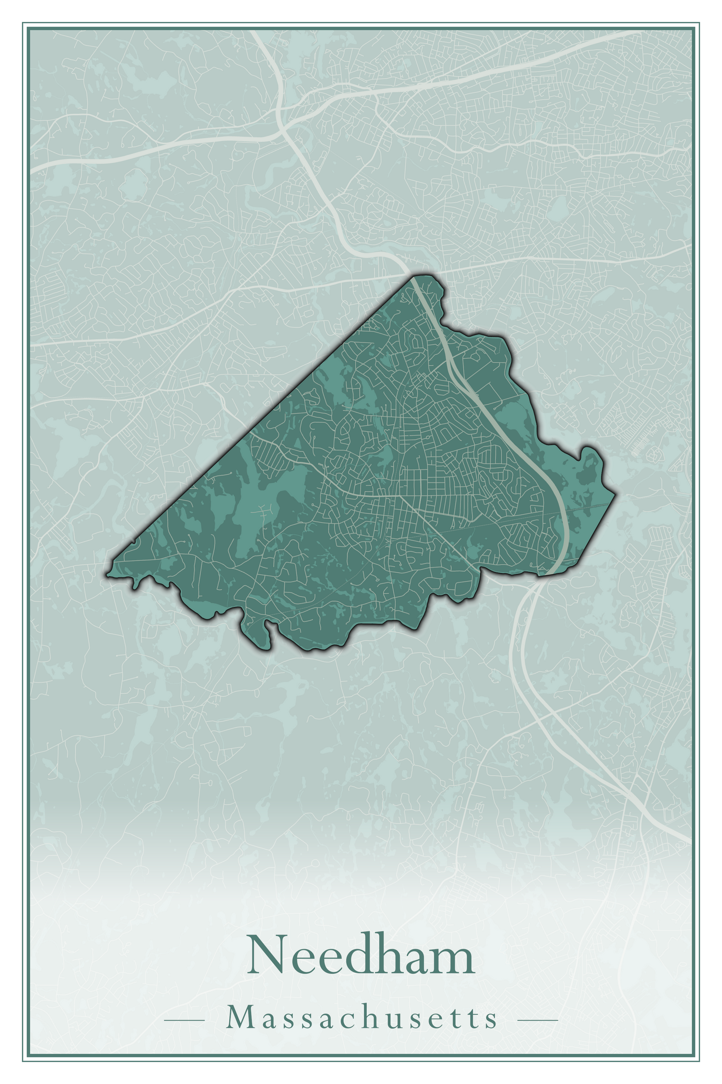 Massachusetts Towns - Street Map (Nantucket - New Ashford)